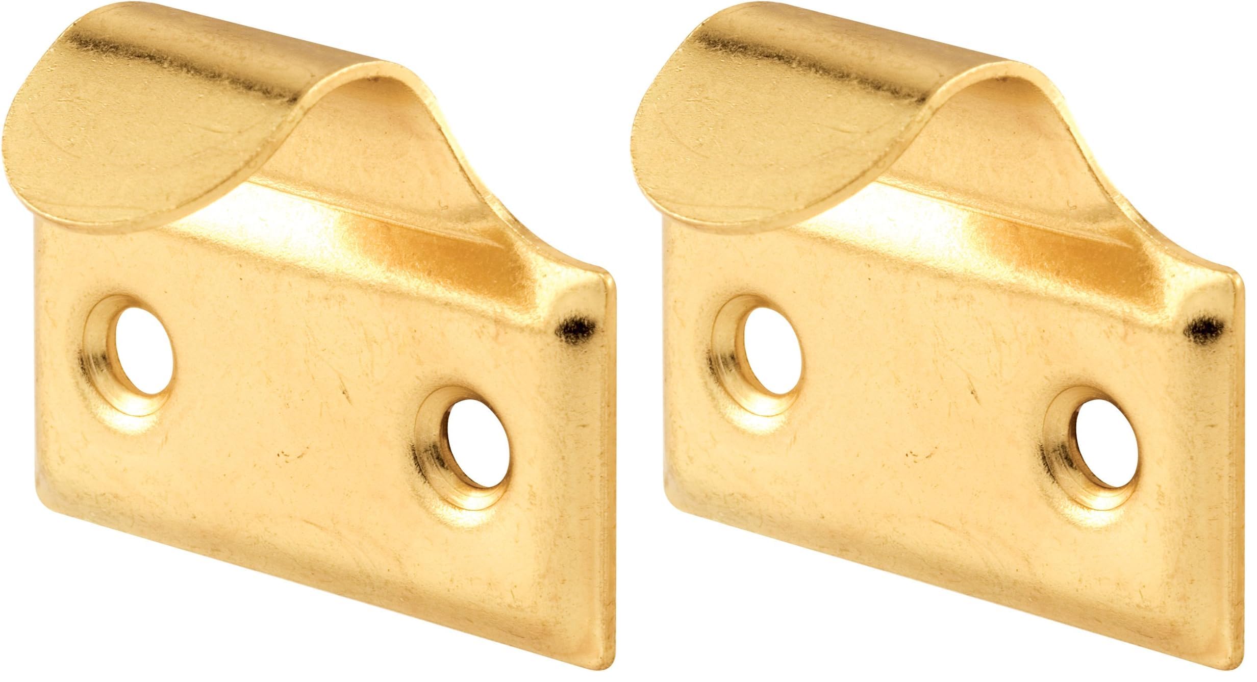 Prime-Line F 2540 Sash Lift, 1 in. Hole Centers, Steel, Brass Finish (4 Pack)