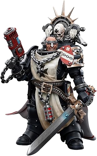 Miniatura 2 de JOYTOY 118 Warhammer 40,000 Figura de acción Black Templars Marshal Baldeckrath Modelo Regalo