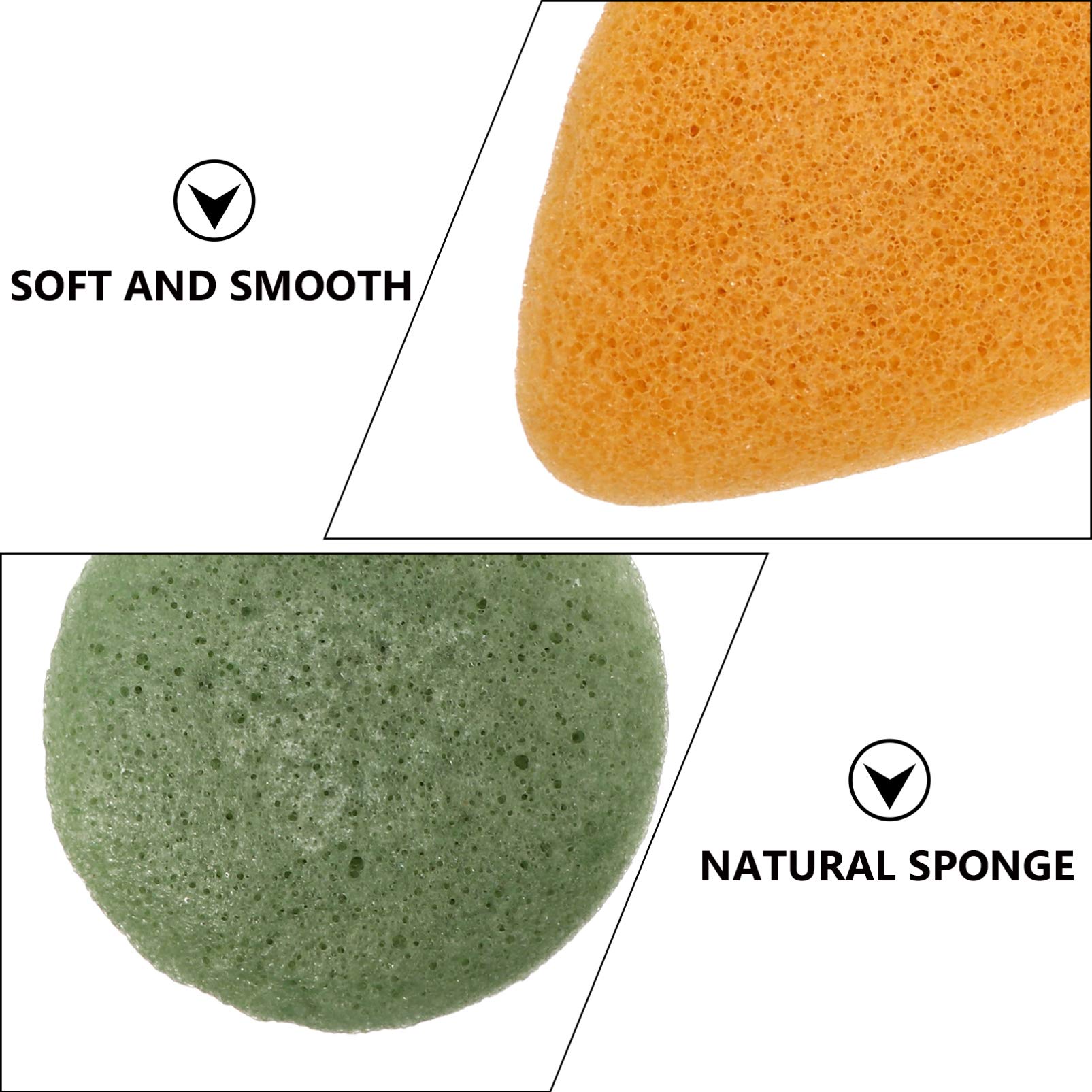 FRCOLOR Spülschwamm Stück Gesichtsreinigung Gesicht Puff Make- Up- Entfernungsschwamm Reinigungs- Peeling- Schwamm Schwamm Wiederverwendbares Make- up Schwämme