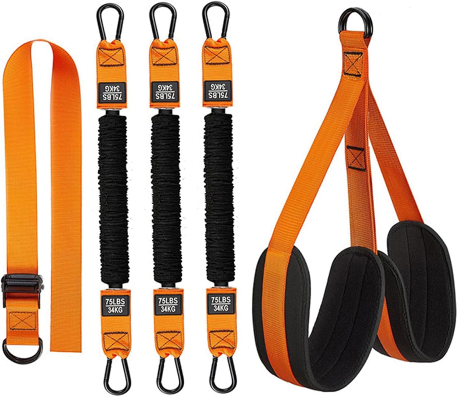 Pull Up Assistance Bands Set Elastic Adjustable Strength Training Resistance Band Heavy Duty Assisted Pull up Bands Muscle Training Equipment, Without Handle Assisted