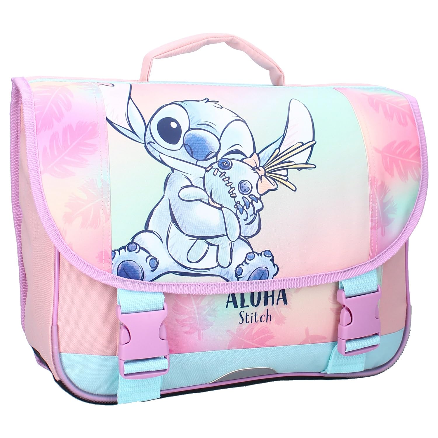 STITCH Wild Energy Disney Lilo & Stitch Sac à dos pour enfants | école | maternelle - Couleur vert et violet - dimensions 33 x 38 x 12 cm, multicolore, taille unique