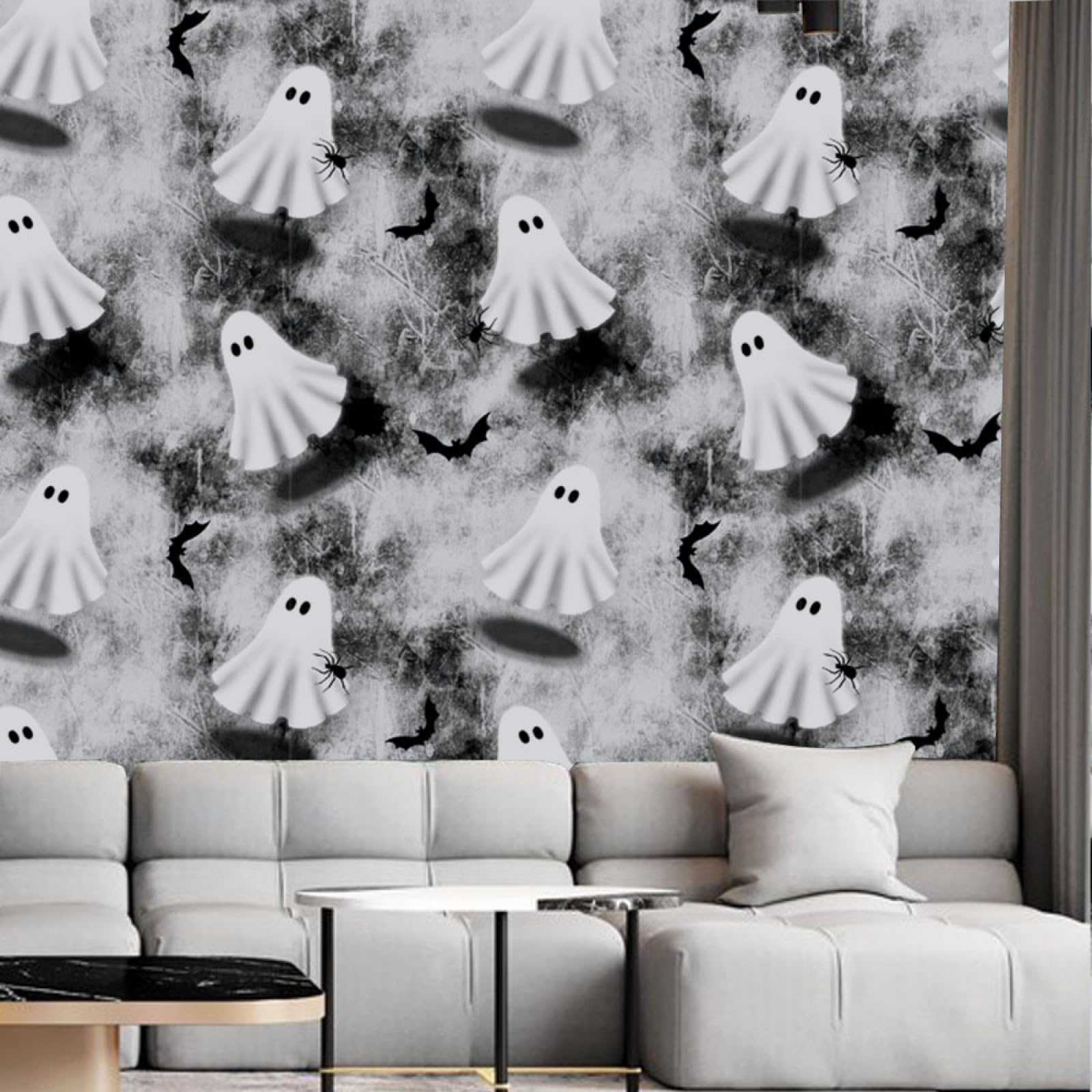 Wallpaper Printing Peel and Stick : Self Adhesive Wallpaper for Living Room Waterproof Vinyl, Art Deco Thicken Sticky Back Plastic Removable 40X120Cm*2