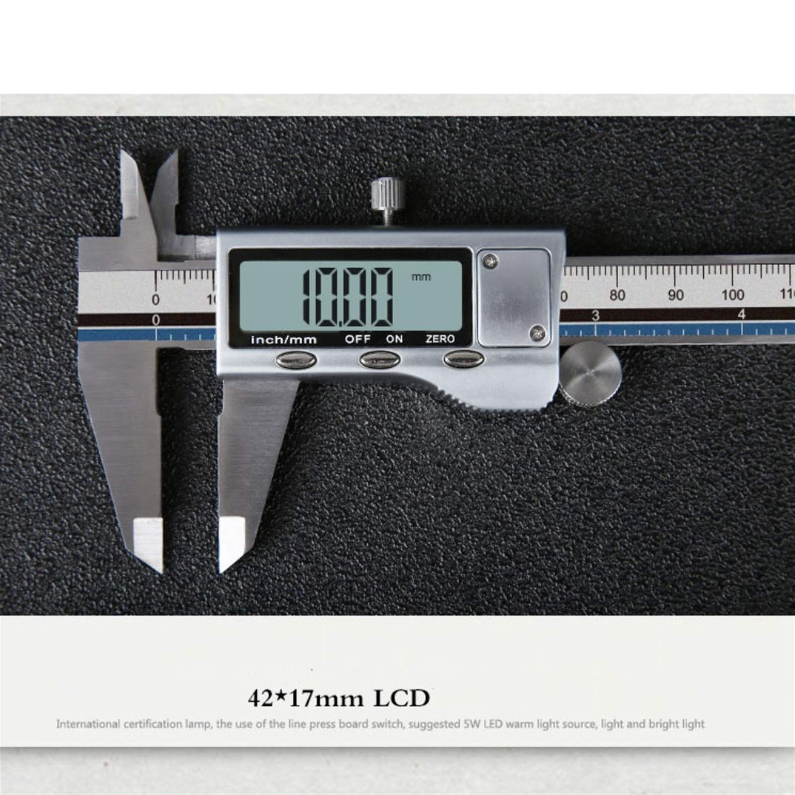 Suwalizki Elektroniczny Cyfrowy Cyfrowy Zacisk Ze Stali Nierdzewnej Vernier Caliper High Precision Industrial Pomiar Narzędzia Zakres: 0-150mm
