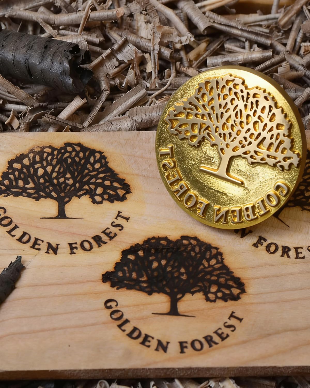 Timbro termico per legno personalizzato per legno Timbro termico personalizzato con logo per branding ferro artigianale by Design (3,8 x 3,8 cm)