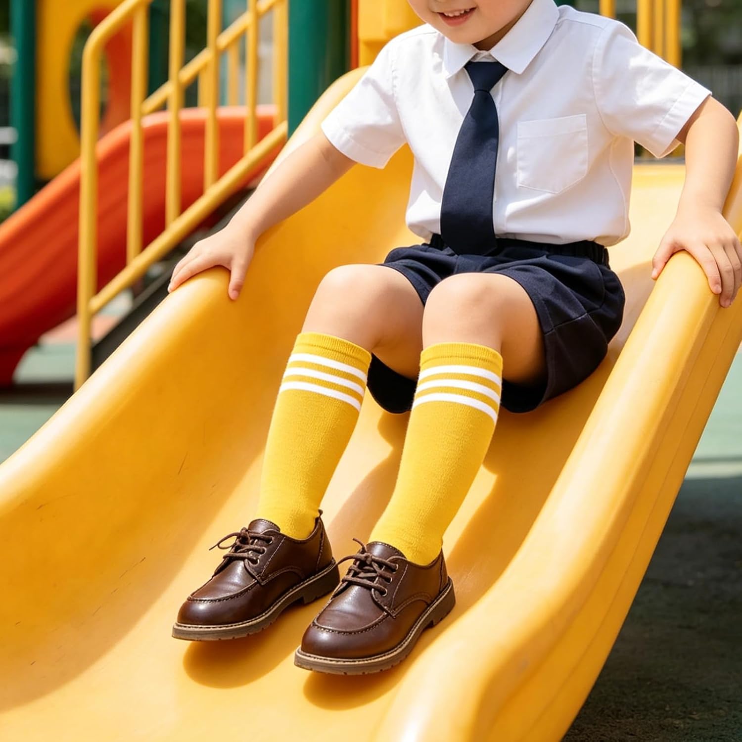 Benefeet Sox Kids Soccer Socks Toddler Knee High Tube Long Socks Soft for Girls Three Stripes Youth Cotton Soccer Socks