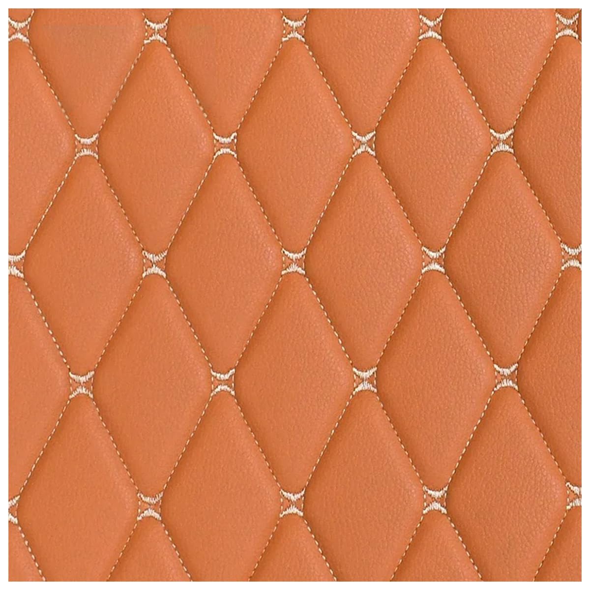 Tissu imitation cuir camel à losanges pour réparer sac et canapé usé