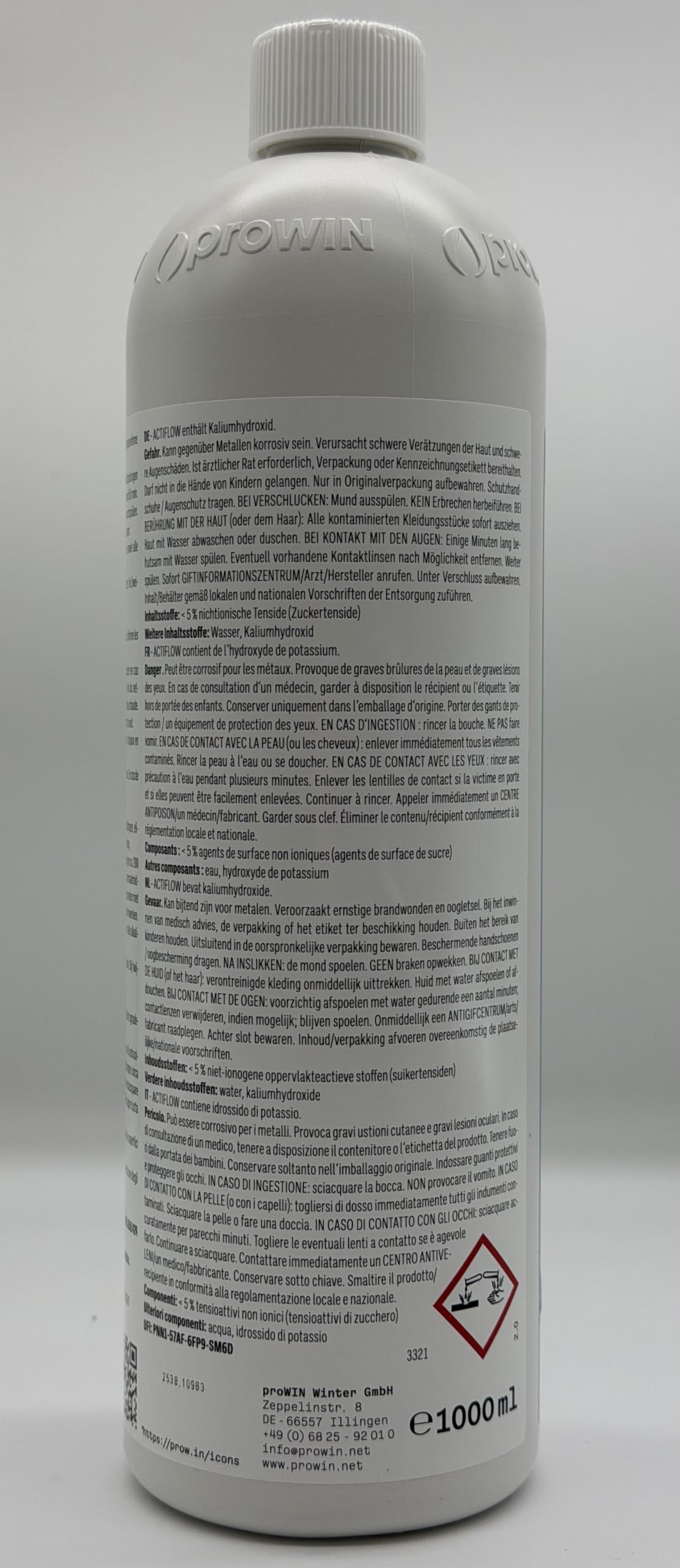 proWIN ACTIFLOW 1000 ml Öko Abflussreiniger flüssig