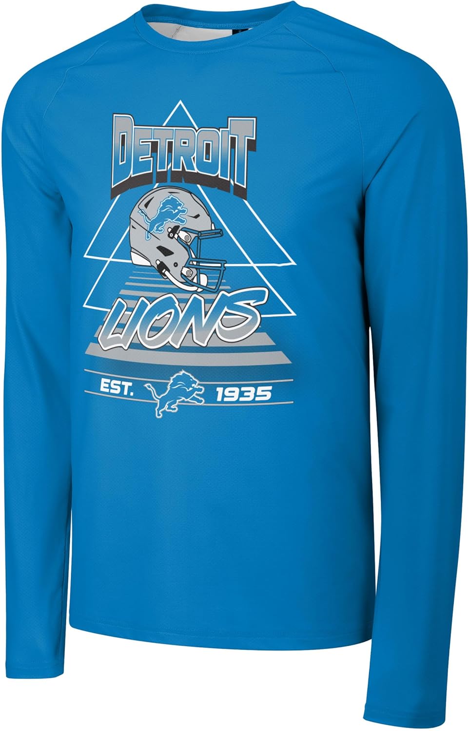 FOCO NFL Men's Official Helmet Logo Established Long Sleeve Performance T-Shirt - Image 2