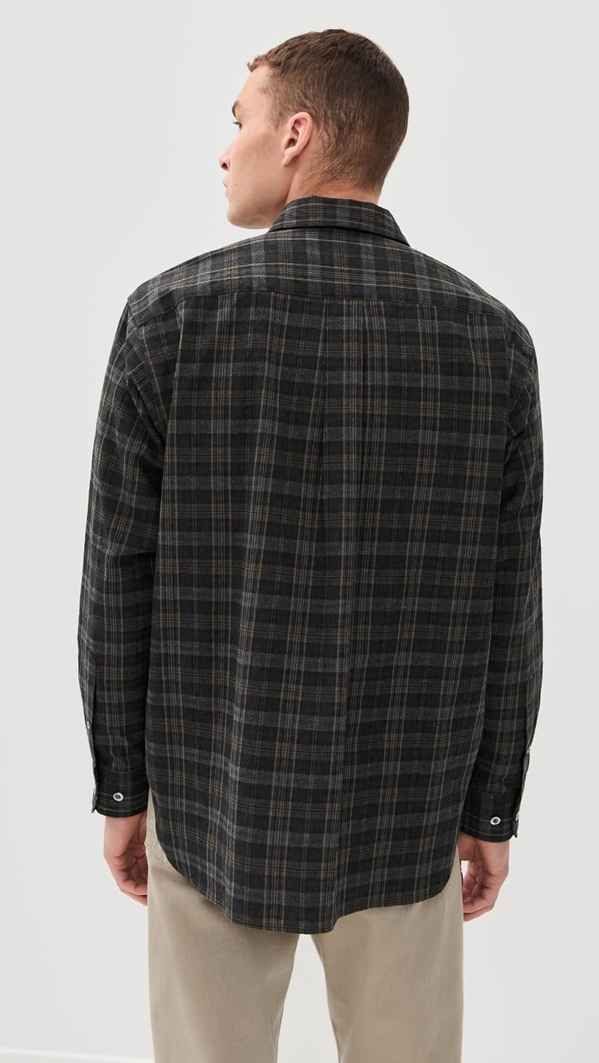 Norse Projects Men's Ole Oversized Wool Check Shirt - Image 3