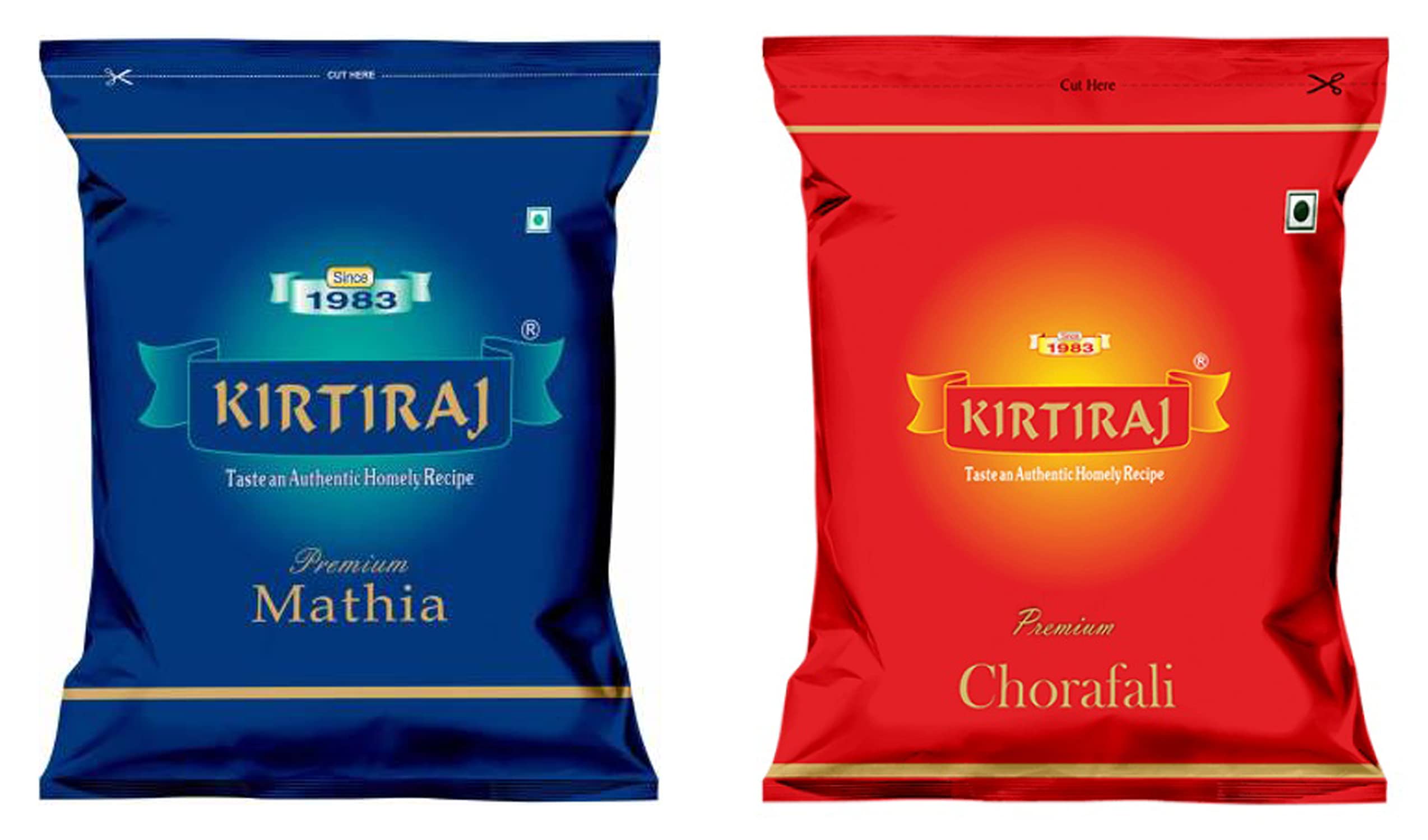 Ganaric Kirtiraj Chorafali and 2 Pack Mathia Combo Pack - Indian Traditional Snack for Diwali - Taste an Authentic Homely Recipe 200g Each…