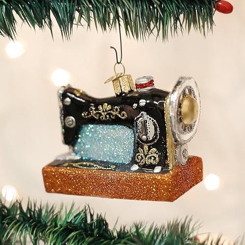 Miniatura 7 de Old World Christmas Adornos de cristal soplado para árbol de Navidad, cámara, 32227