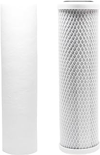 2-Pack Replacement for Filter Kit for Watts WP2-BVC RO System - Includes Carbon Block Filter & PP Sediment Filter - Denali Pure Brand
