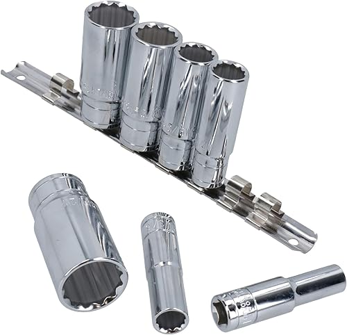 Miniatura 3 de Whitworth Sockets 38" drive Double Deep BSFBSW 7pc 18" WW - 12" WW TE740