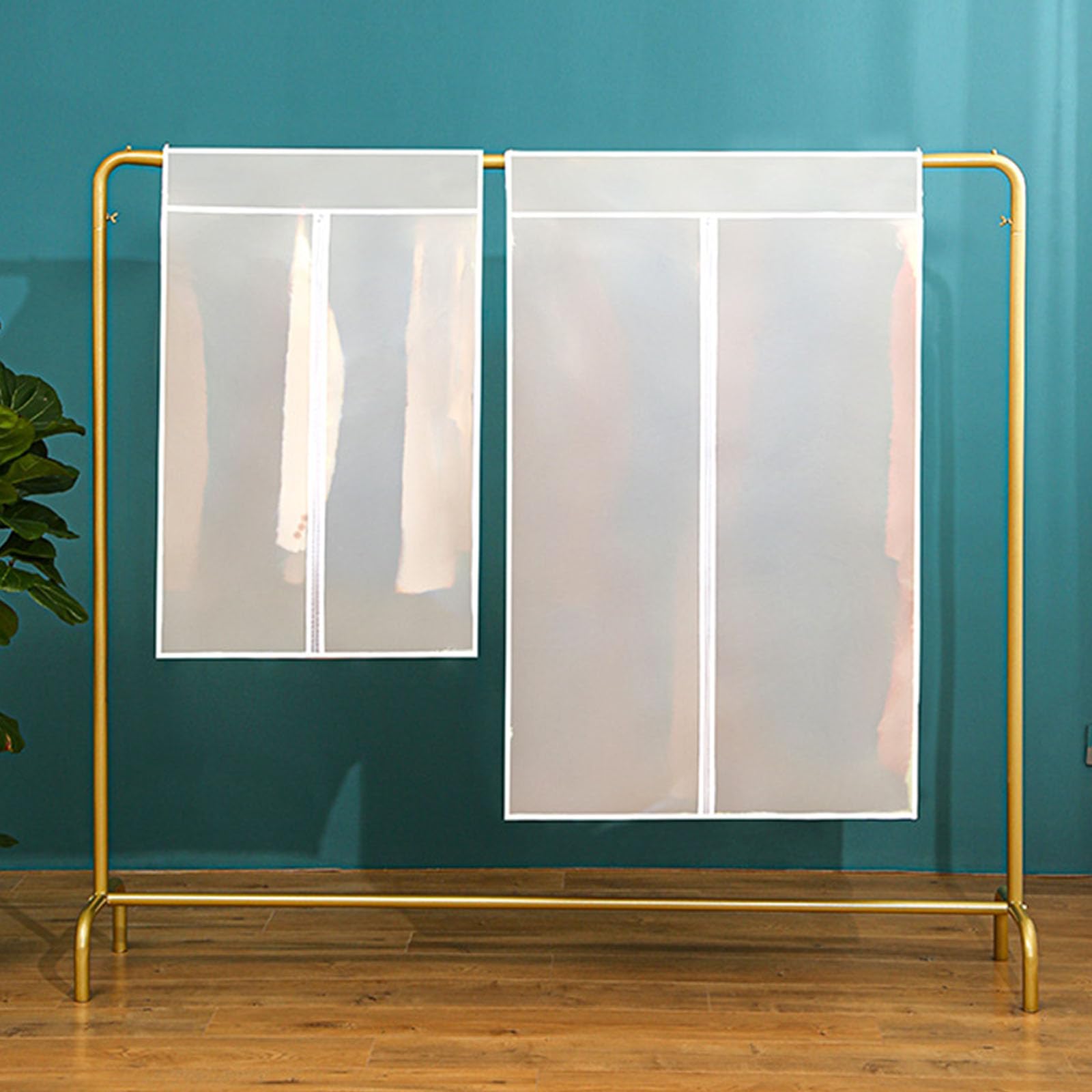 Funda transparente para colgar armarios, materiales PEVA, bolsa de almacenamiento impermeable para proteger la ropa, bolsa de ropa impermeable para trajes