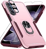 Vista 25 de Janmitta Funda compatible con Samsung Galaxy A14 5G con protector de pantalla + protector de lente de cámara, funda resistente de servicio pesado