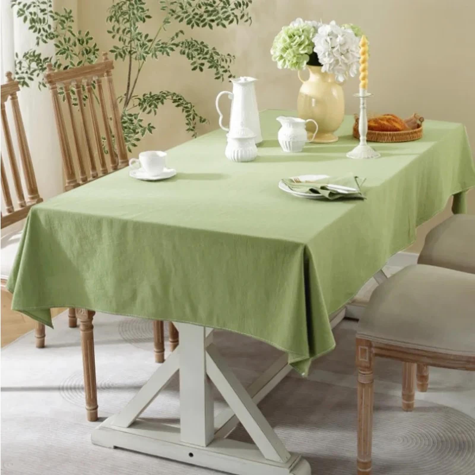 Nappe de Table Festival Verte 90x140 cm anti-tache pour Pique-Nique Réussi