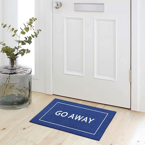 Miniatura 74 de JJUUYOU Tapete para puerta delantera, entrada exterior, duradero, tapete de bienvenida para interiores y exteriores, antideslizante, divertido