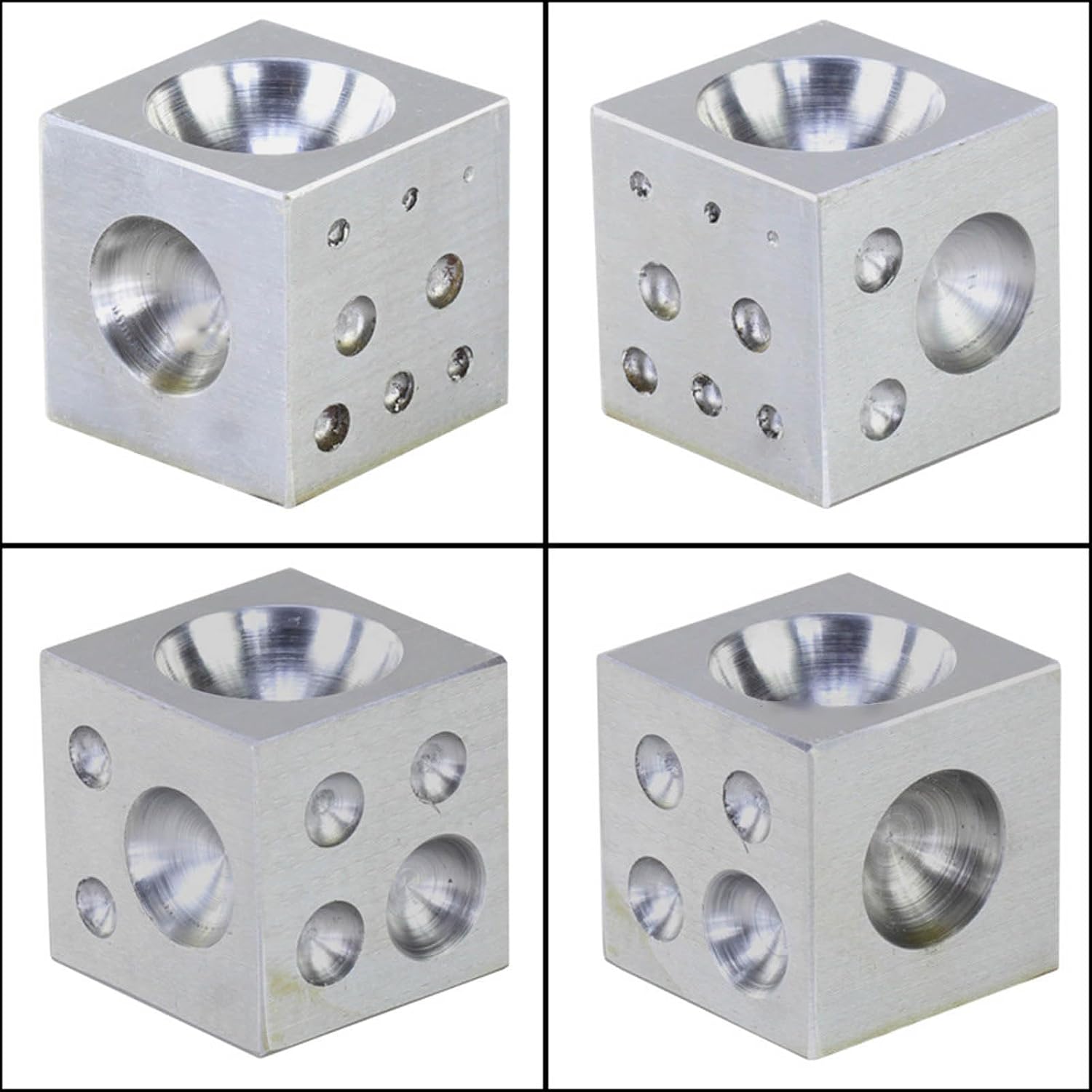 Professional Dapping Doming Block Metalworking Tool Square Bezel Mandrel High Carbon Steel Doming Jewelry