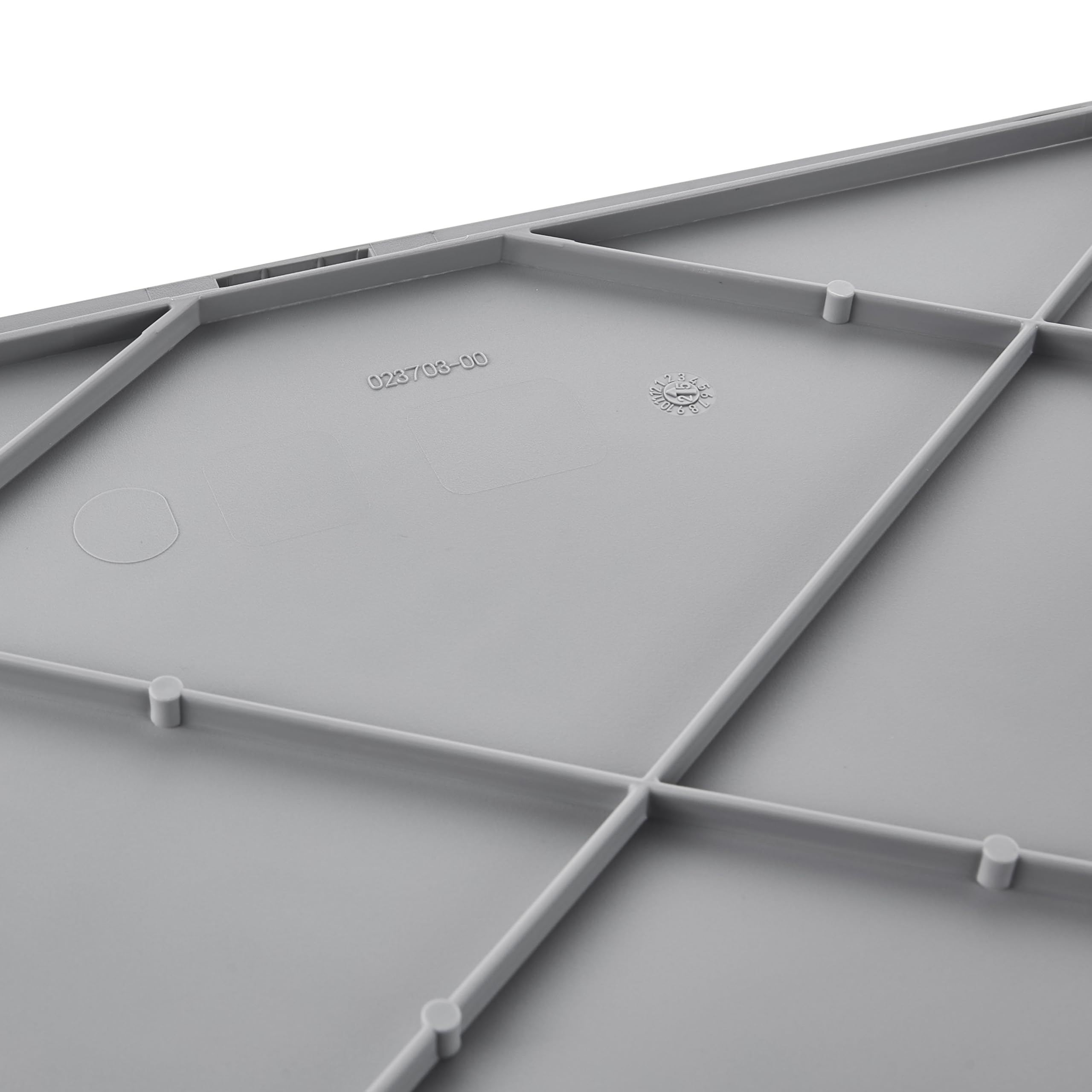 keeeper benno 3 x stabilne profesjonalne składane pudełko z uchwytami Soft-Touch, 45 l, nośność do 50 kg, pasuje do wózków na zakupy, 54 x 37 x 27,5 cm, szary (Nordic Grey)