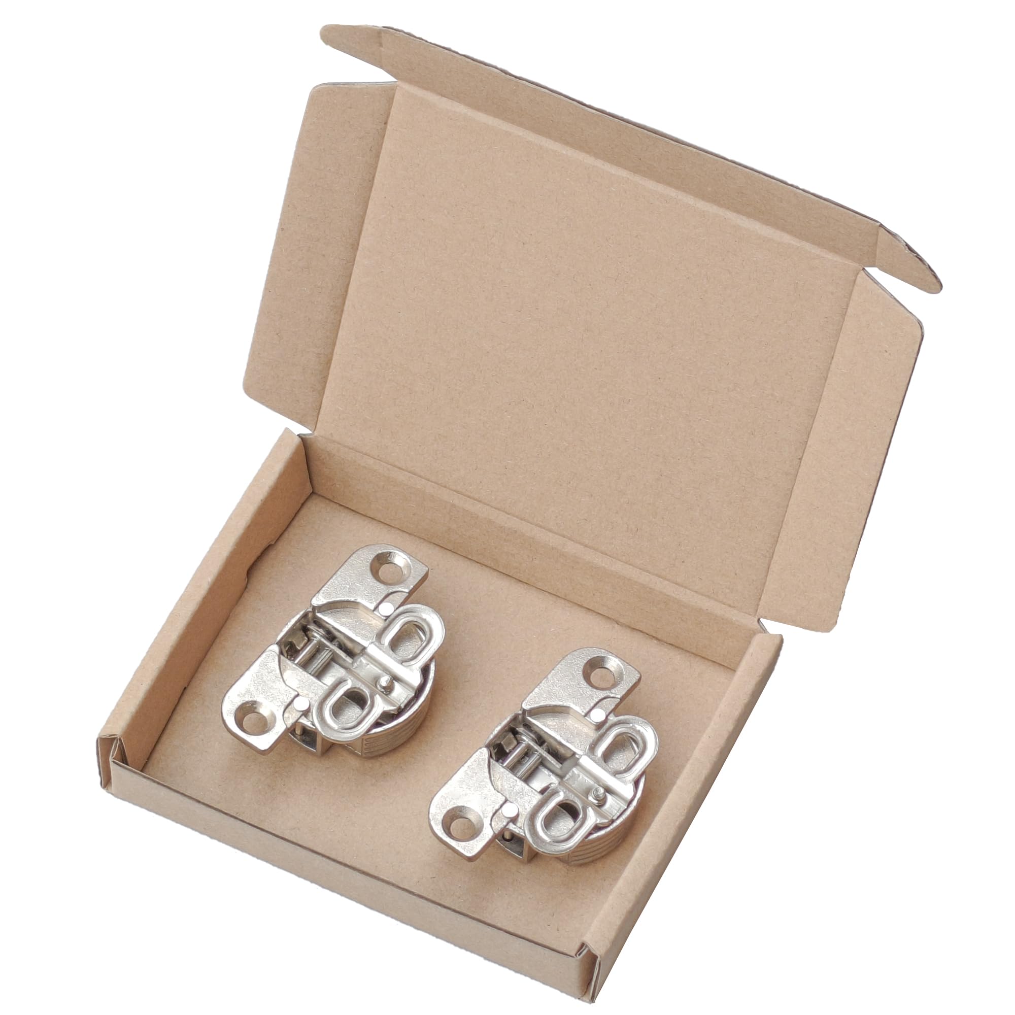 2 PCS Adjustable Cabinet Hinges - 97-Degree Rotating Axis Hidden Hinge for Cabinets and Bookcases, Silver - Image 4