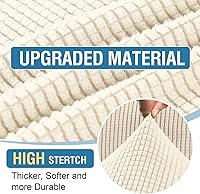 Vista 337 de H.VERSAILTEX 2025 New Sectional Couch Covers 8 Pieces Stretch Sofa Covers for Sectional Sofa Set Separate L Shaped Couch Cover for Both Left/Right