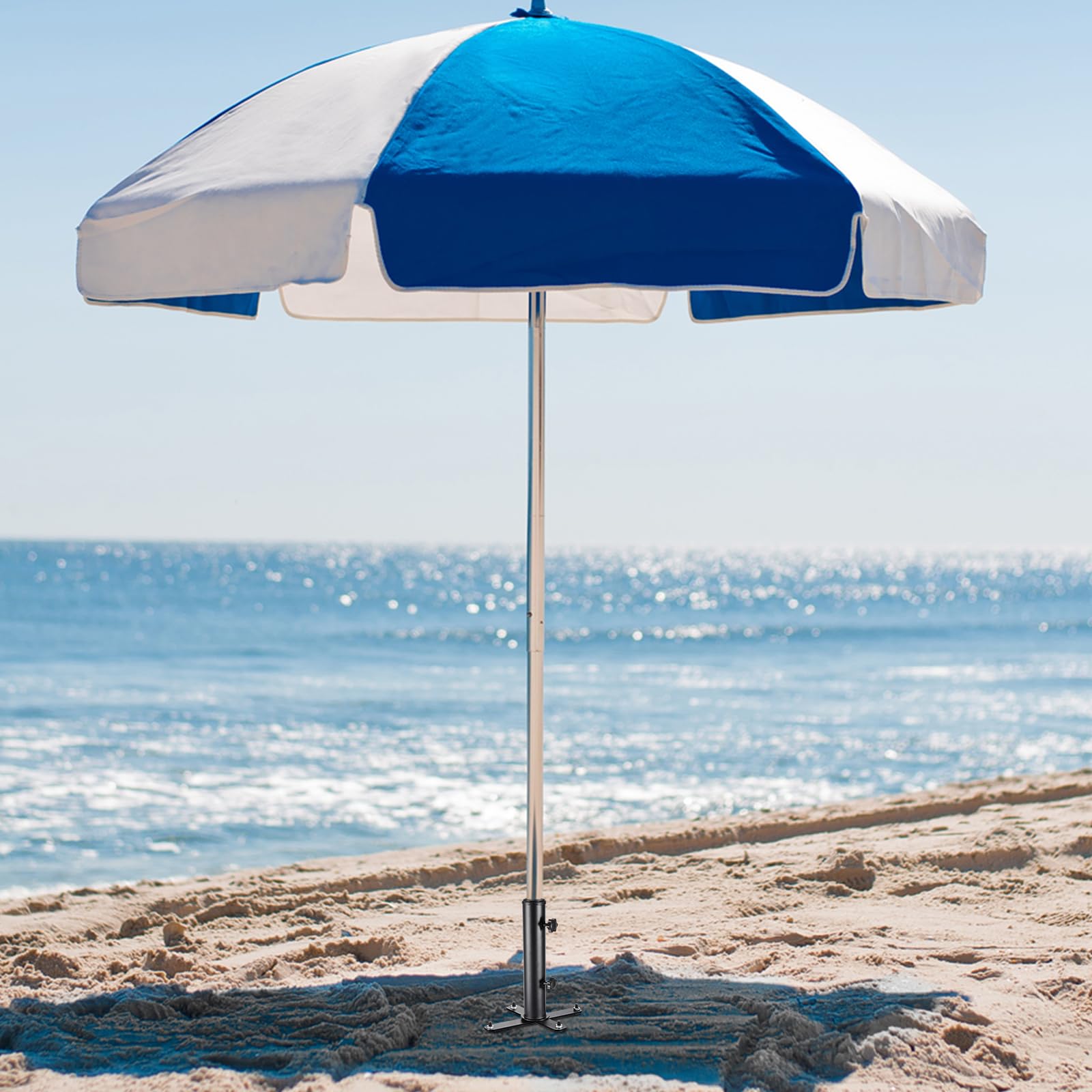 Lot De 4 Ancres De Sol Pour Parasol - Adaptateurs 25-60mm - Pour Pelouse, Sable Ou Béton