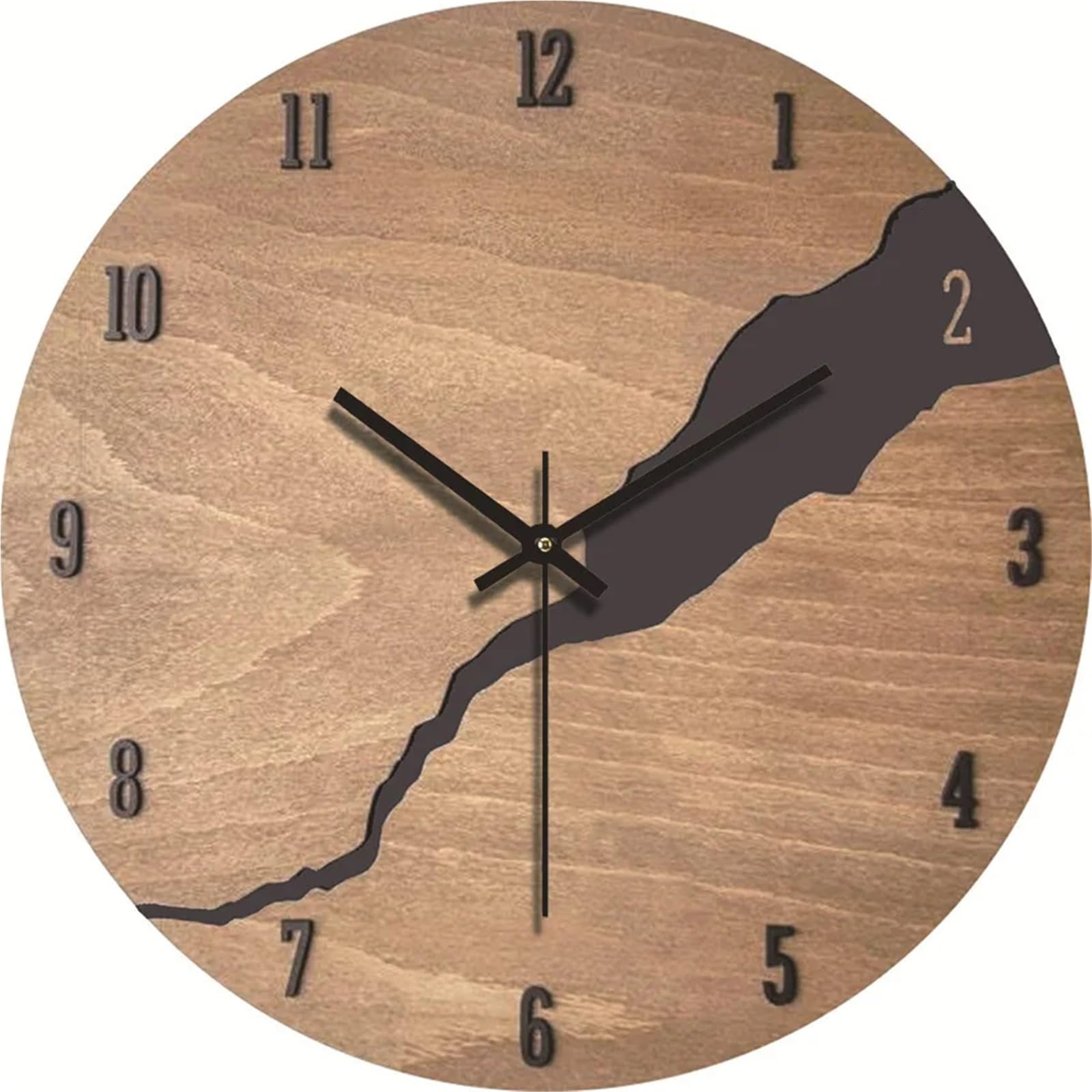 Horloge murale bois silencieuse pour éliminer les bruits de tic-tac dans la chambre