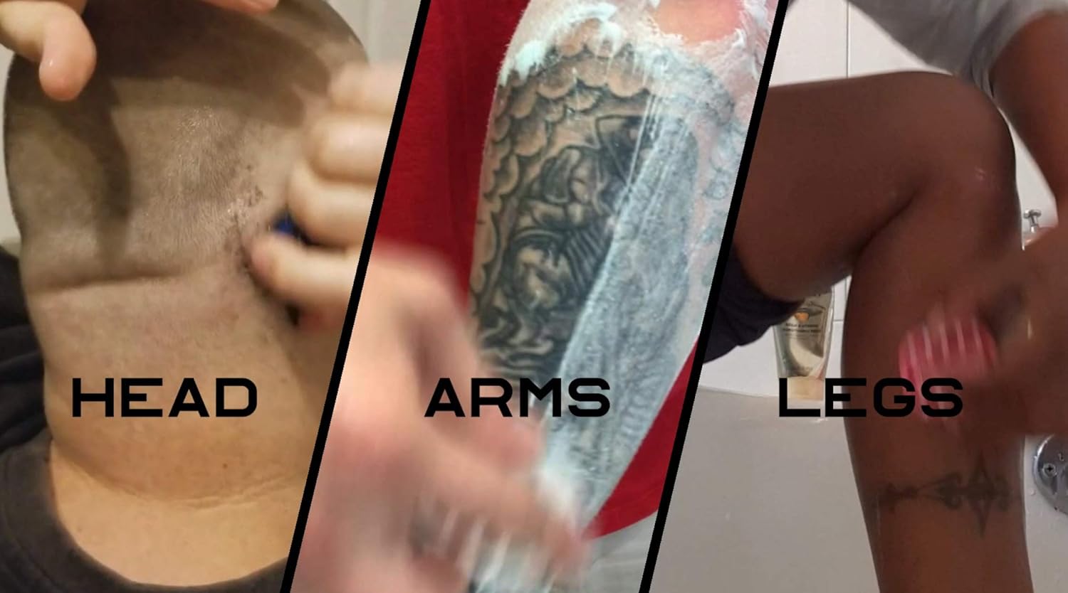 Premium Omnishaver Kit - The Fastest Way to Shave Head, Legs, Arms, Body | An Alternative to Disposable Shaving Razors Self Cleans & Strops During Use with Shave Butter & Replacement Cartridges - Pink