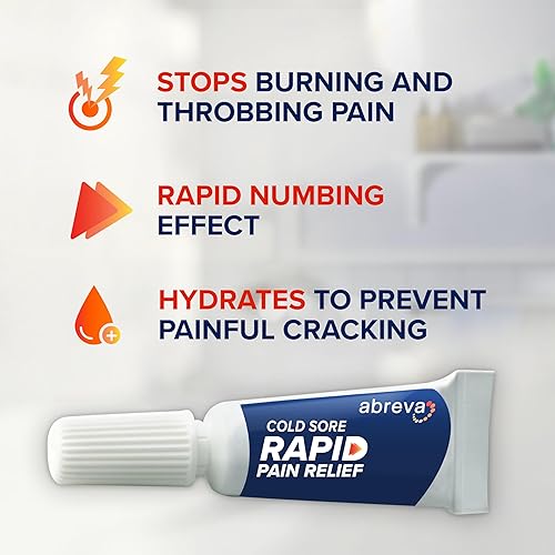 Miniatura 3 de Abreva Crema rápida para aliviar el dolor de herpes labial - 1 tubo, 0.11 oz