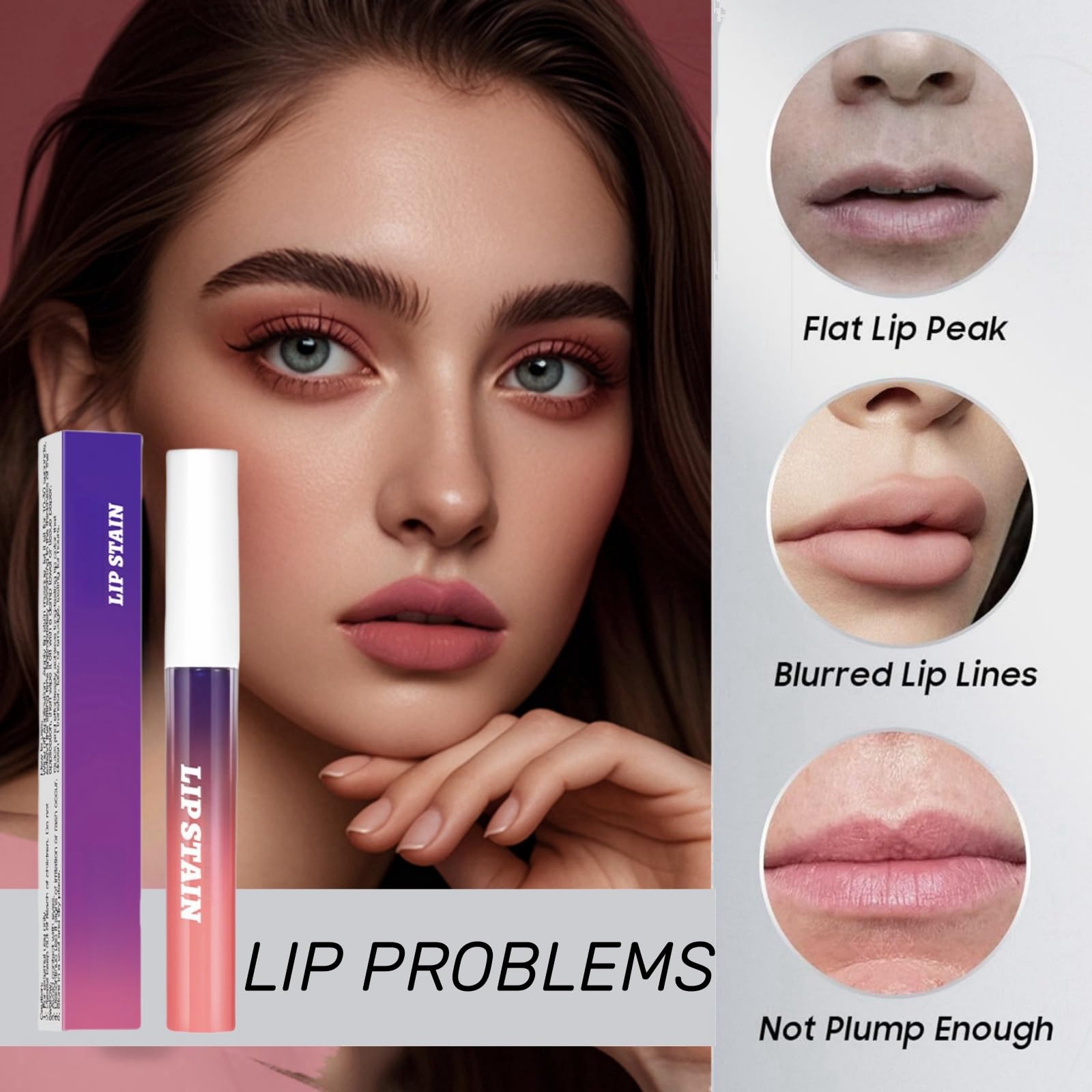 3pcs Lip Stain Peel Off,High Pigmented Longwear Peel Off,Matte Lip Stain,Lip Stain for Women Colorful Glossy Lipstick,Lip Tint Stain Long Lasting,Liquid Lipstick Makeup,Red Lip Gloss,Lip Liner Stain - Image 4