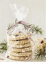 Vista 4 de Morepack Bolsas de celofán de fondo plano, 100 bolsas transparentes de 6 x 2 x 10 pulgadas con 100 lazos giratorios (sin fuelle lateral)