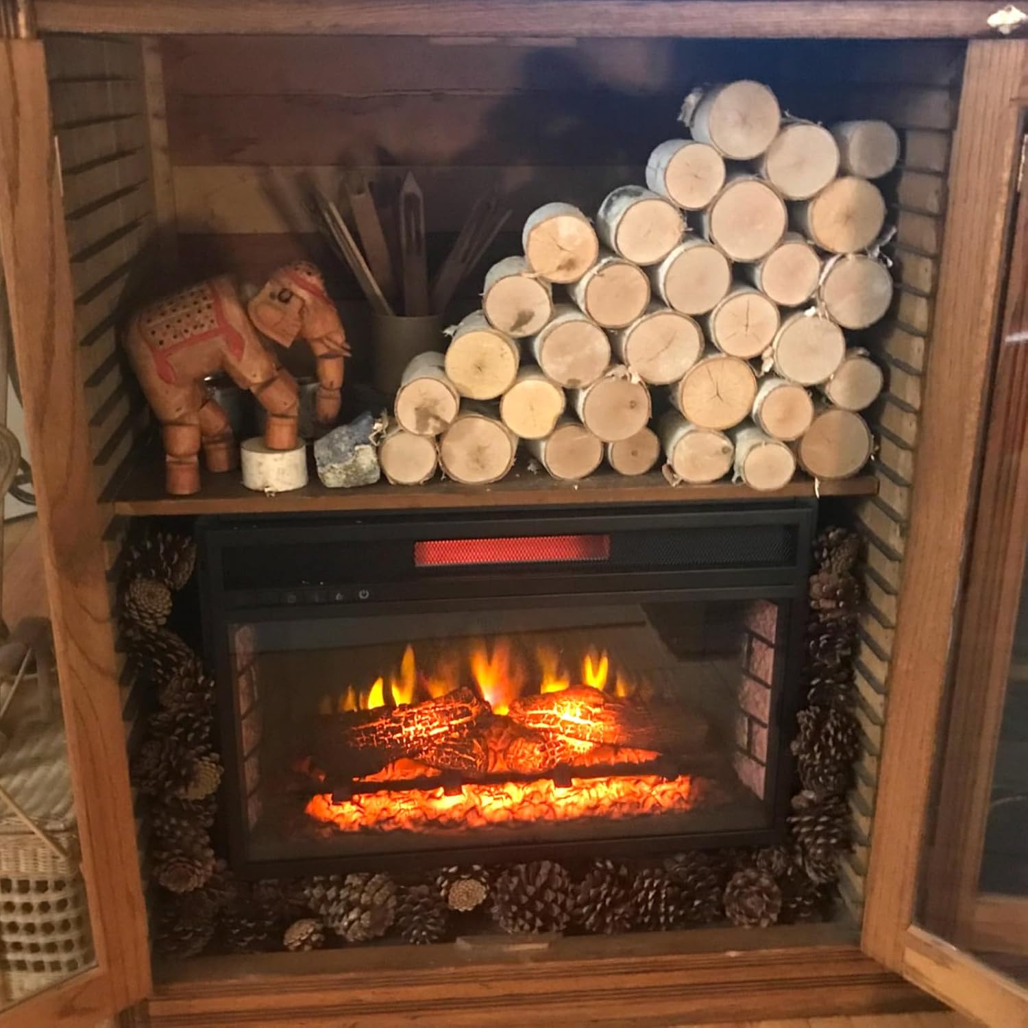 Wilson Birch Log Pieces (15 lbs) Varying Sizes from 1" - 3" Diameter x 2" - 4" Length