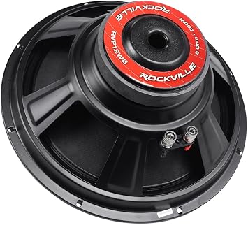 Rockville RVP12W8 600W 12 Raw Replacement Subwoofer 8 Ohm, High Power Handling, Deep Bass, Durable Build, for DJ and PA Systems