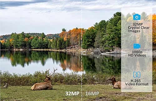 Miniatura 5 de Meidase Cámara celular S950 4G LTE cámara de juego de 32 mp 1296p con visión nocturna clara sin brillo de 100 pies activada por movimiento