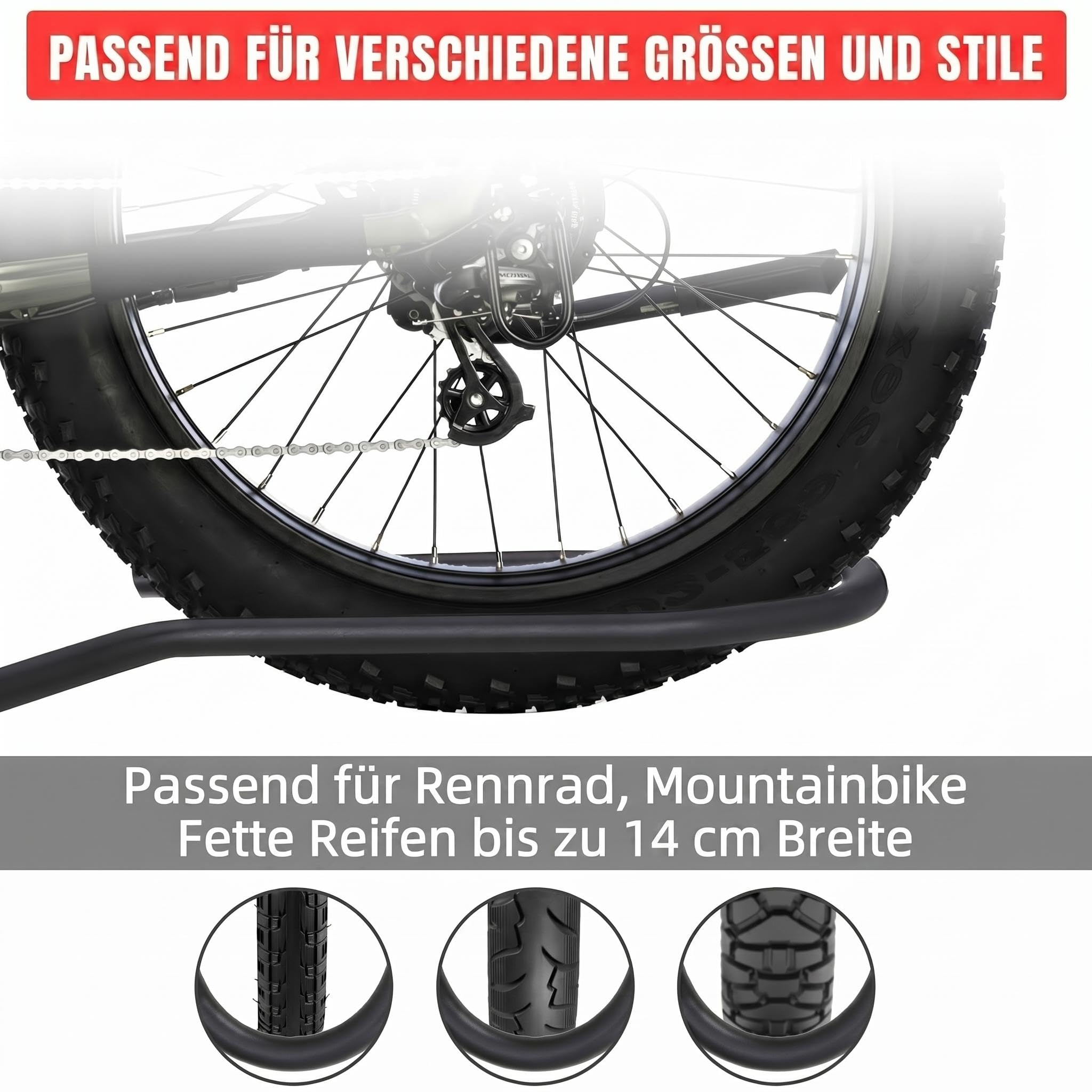 Fahrradträger Anhängerkupplung für 2 Fahrräder E-Bike, Universal Fahrradträger 68 kg Tragkraft mit Schlössern, Intelligente Neigung und Faltbar, 5 cm Anhängerhaken für die Meisten Auto/SUV