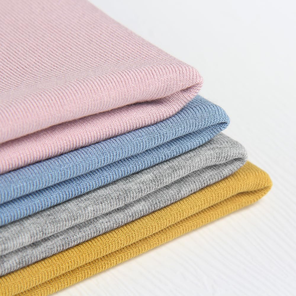 GEMBERA Womens' Stretchy Ribbed High Neck Short Sleeve Gym Workout Slim Fitted Casual Full Length Top T-Shirt - Image 7