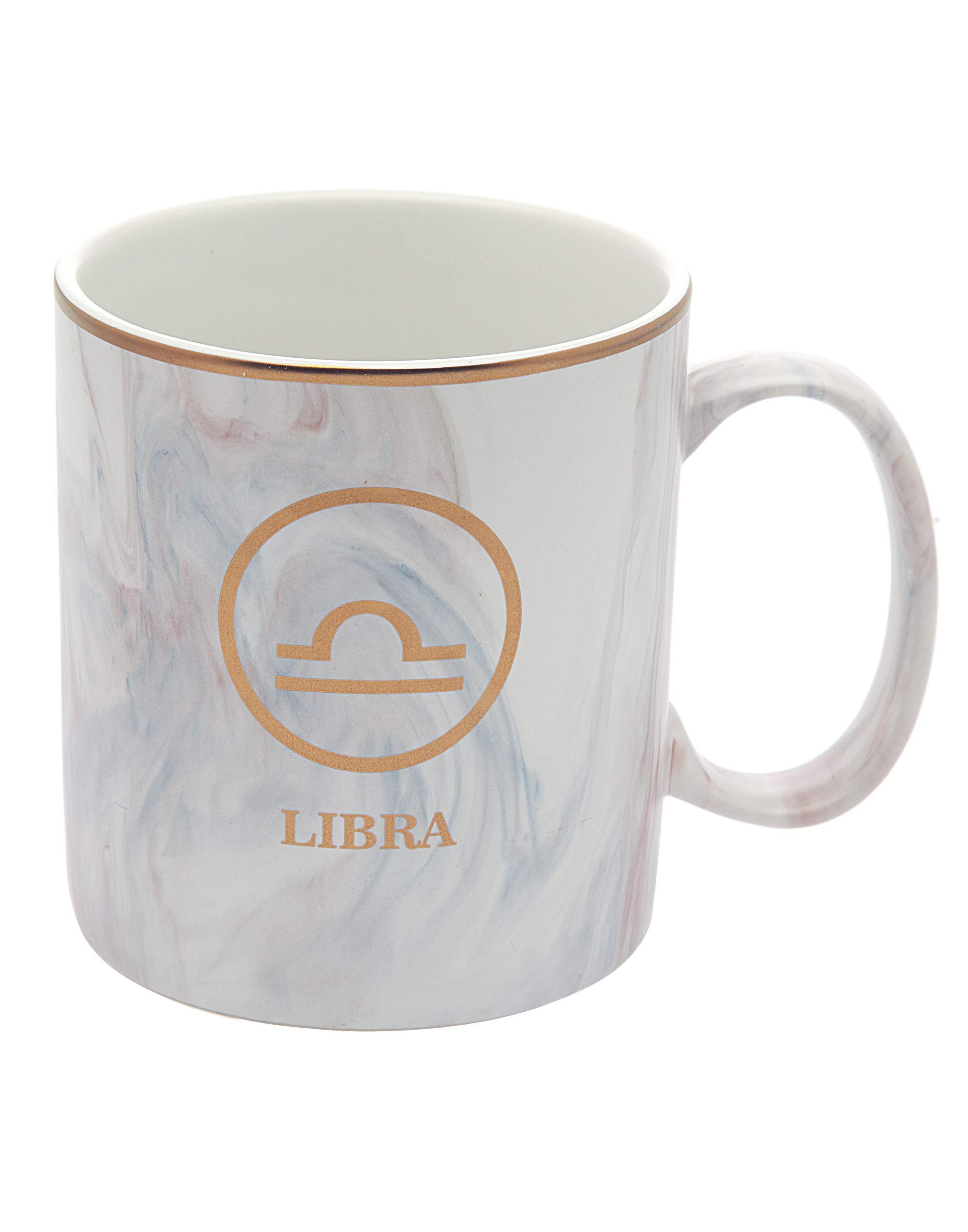 Godinger Zodiac Coffee Mug Tea Mugs for Hot Beverages Like Hot Chocolate, Tea, Espressos, Cappuccino, Latte - Libra - 18 oz