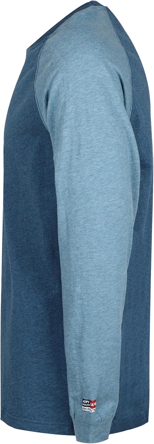 BOCOMAL FR Shirts Two-Tone Crew for Summer 4oz EX Lightweight Flame Resistant Long Sleeve Work T-Shirt Base Layer - Image 2