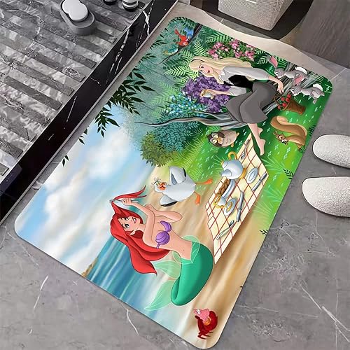 Miniatura 5 de Tapete de baño de tierra de diatomeas, tapete antideslizante de secado rápido con diseño de peces de belleza, súper absorbente, tapete de baño