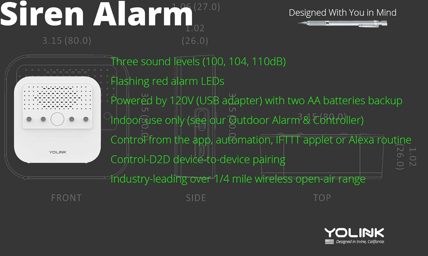 ❤ Crаzу Dеаlѕ Smart Siren Alarm, LOUD 110 dB Sounder, Wireless Alarm for Home Security/Intrusion/Burglar Alarm, Panic Alarm, Audible Alerts, Remote Control, Works with Alexa, Google Assistant, IFTTT - Hub Required