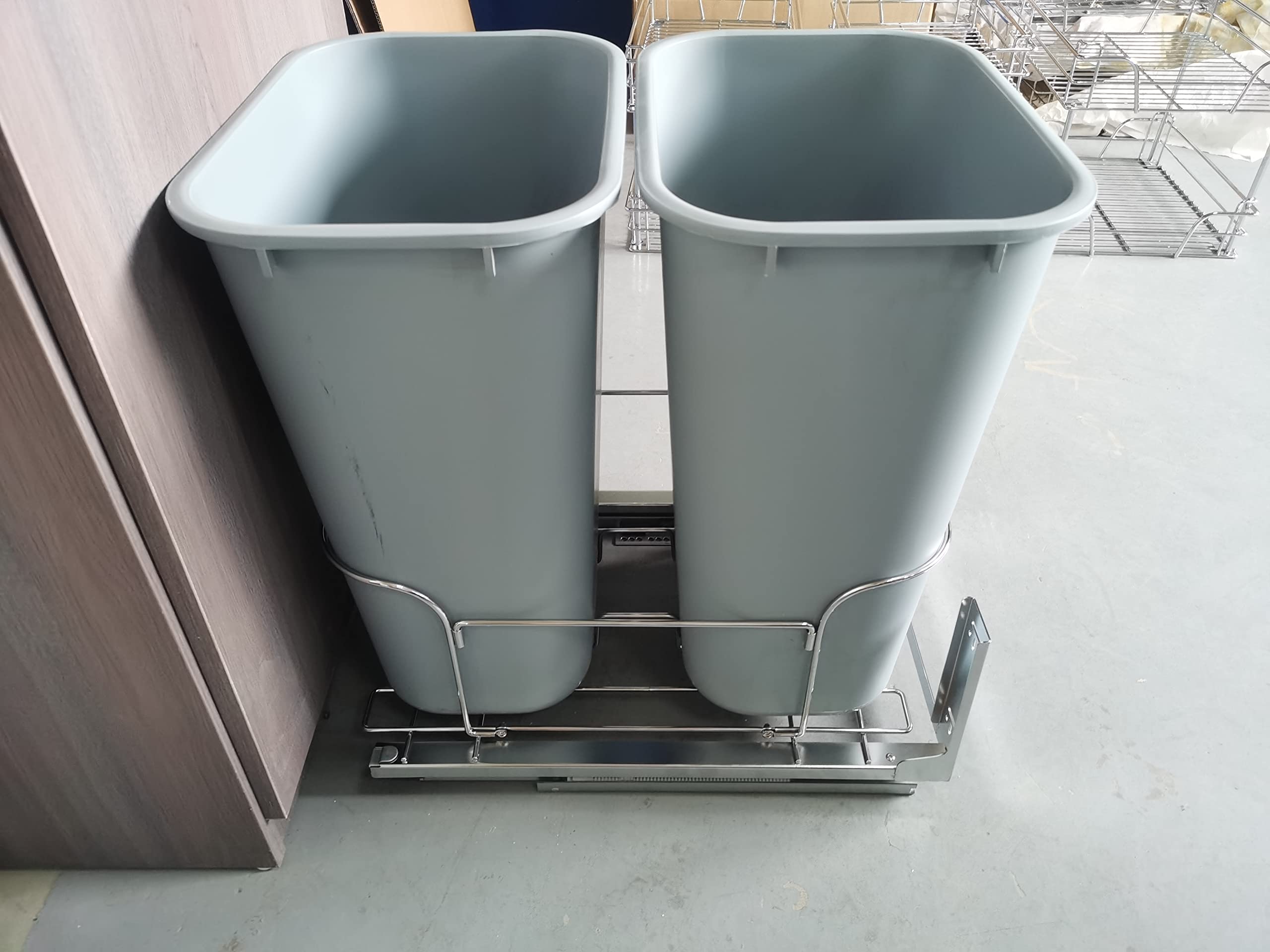 Buy Duwee Under Counter Waste Bin Kicthen,Soft Close Sliding Pull Out