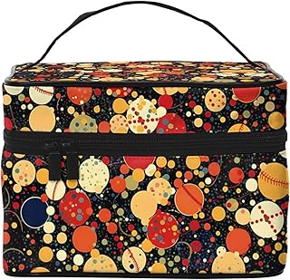 Bolsa de maquillaje de béisbol con lentejuela...