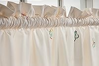 Vista 7 de Juego de cortinas de cocina Maison d' Hermine para ventanas 100% algodón Juego de cortinas y cenefas de cocina para el hogar [2 niveles