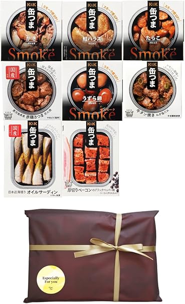 Amazon Co Jp K K 缶つま 詰め合わせ セット 8種 ギフト プレゼント おつまみ お中元 高級缶詰 ビール 日本酒 ワイン 焼酎 ウイスキー 食品 飲料 お酒