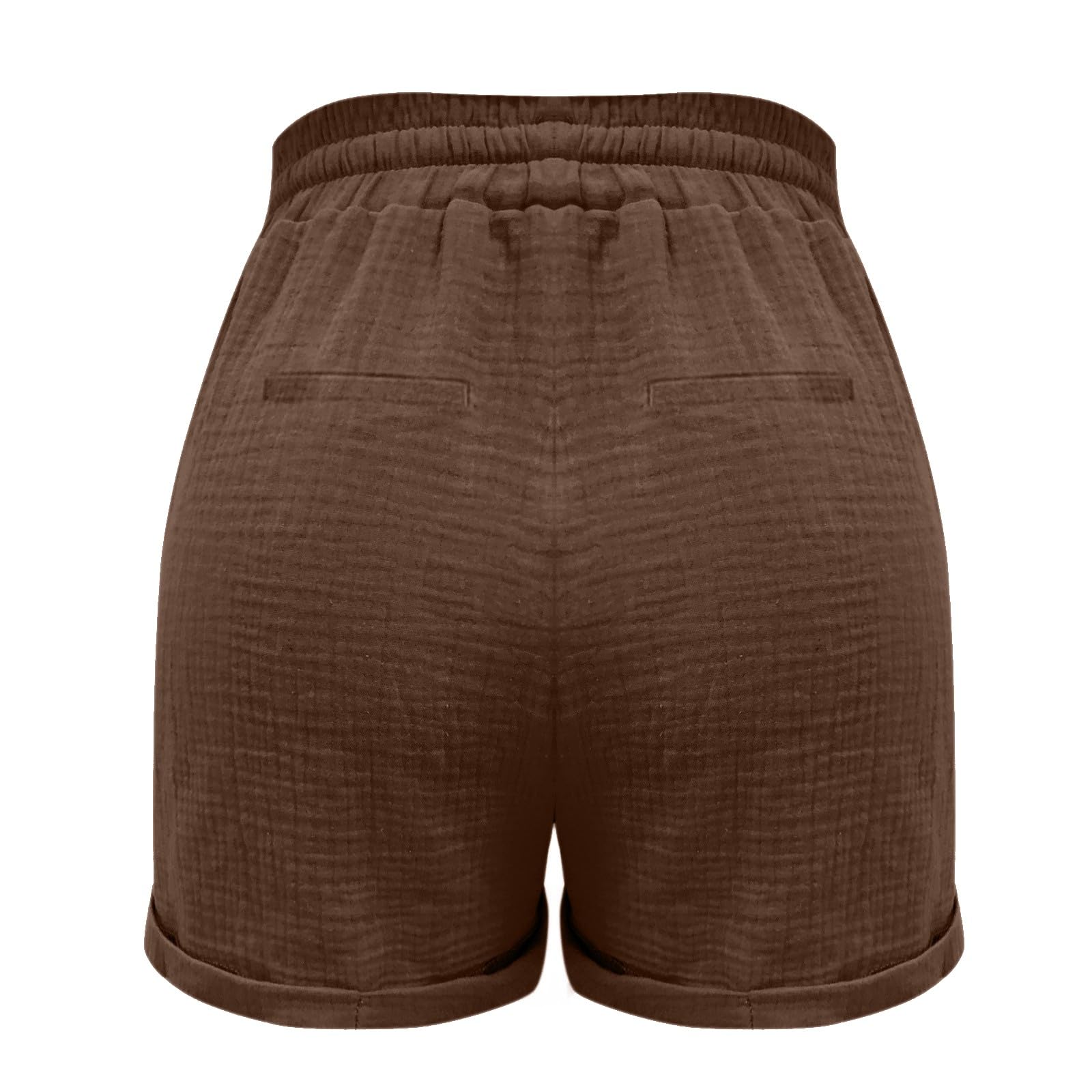 Generico Pantalon tendance décontracté taille haute jambe droite sport décontracté ample short pantalon polaire