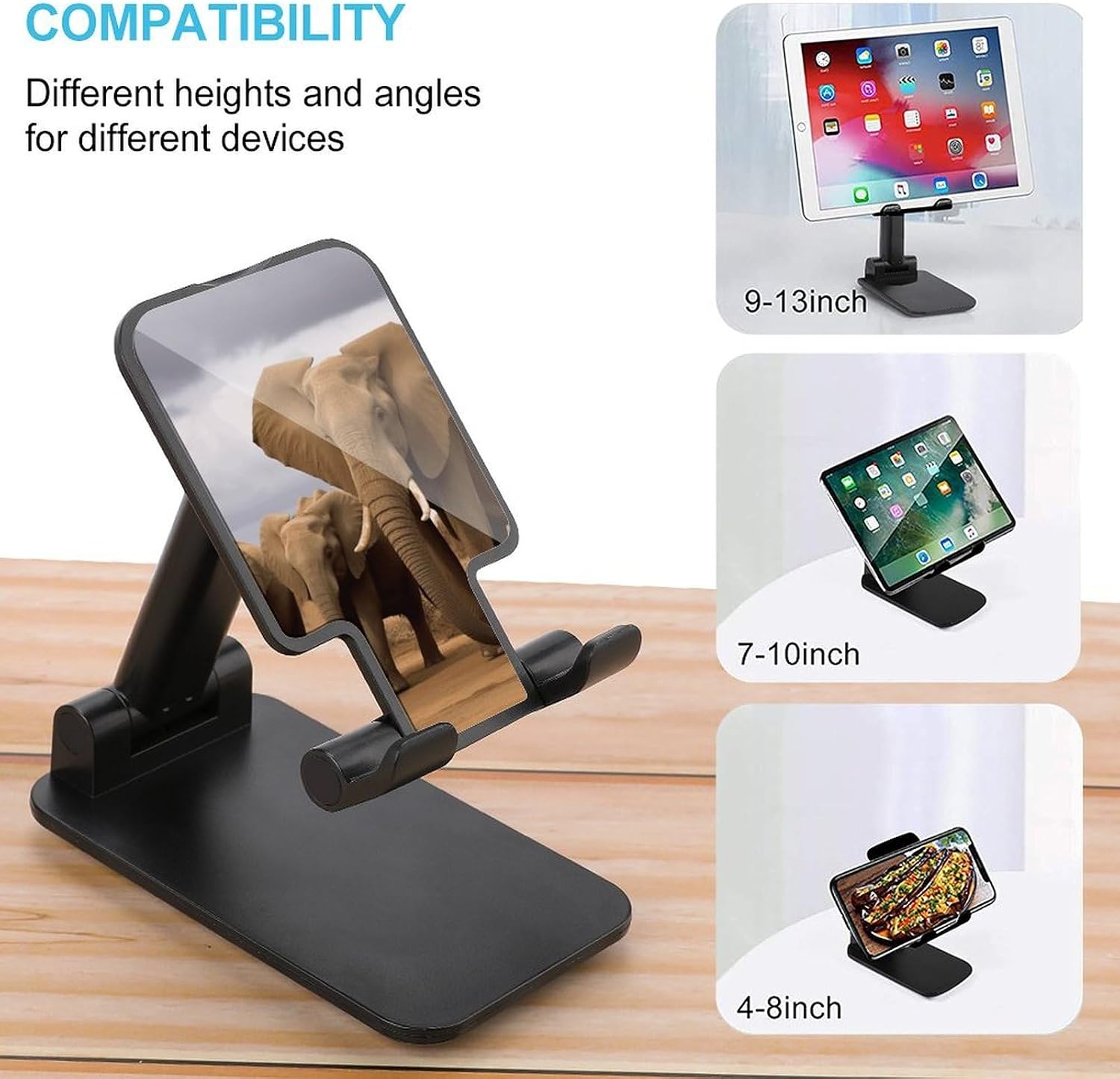 Elephant Family Folding Cell Phone Stand, Portable Phone Holder image 3