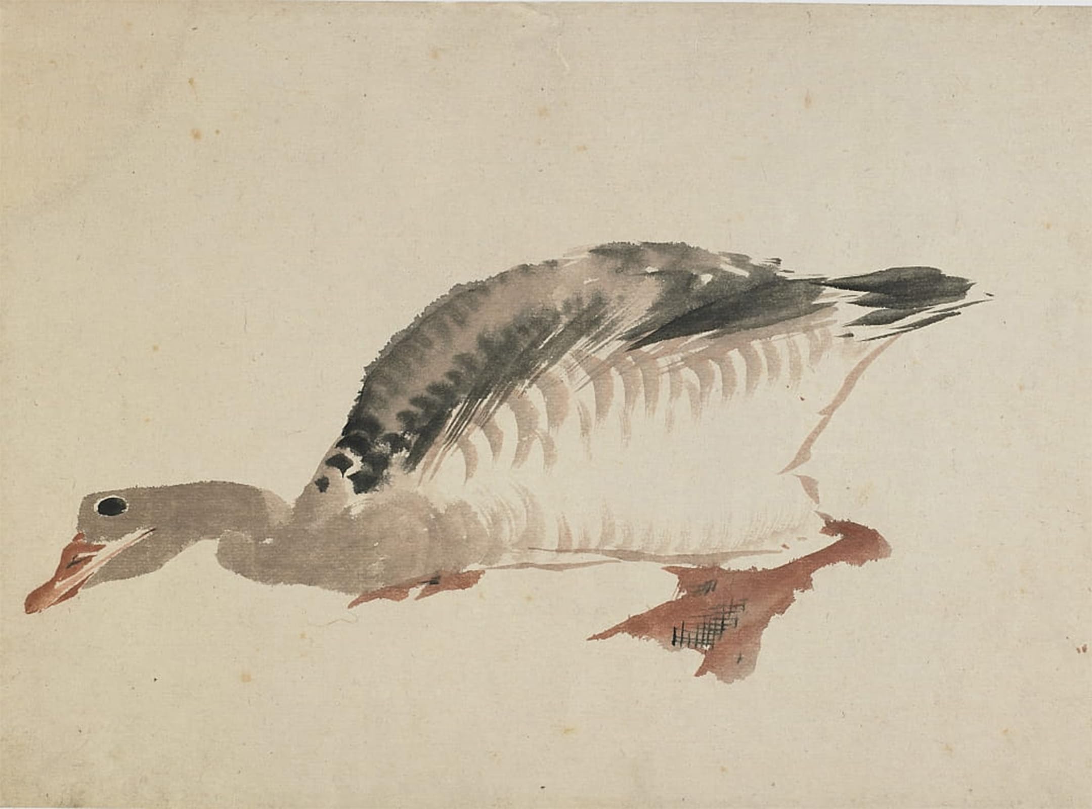Serendipitp No Frame Aesthetic Poster Photo Wall Print Retro Picture Goose By Katsushika Hokusai Modern Wall Artwork For Home Decor 60X90cm
