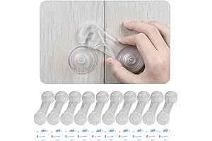 Child Safety Cabinet Locks (Pack of 10): Discreet Protection for Your Child's Safety