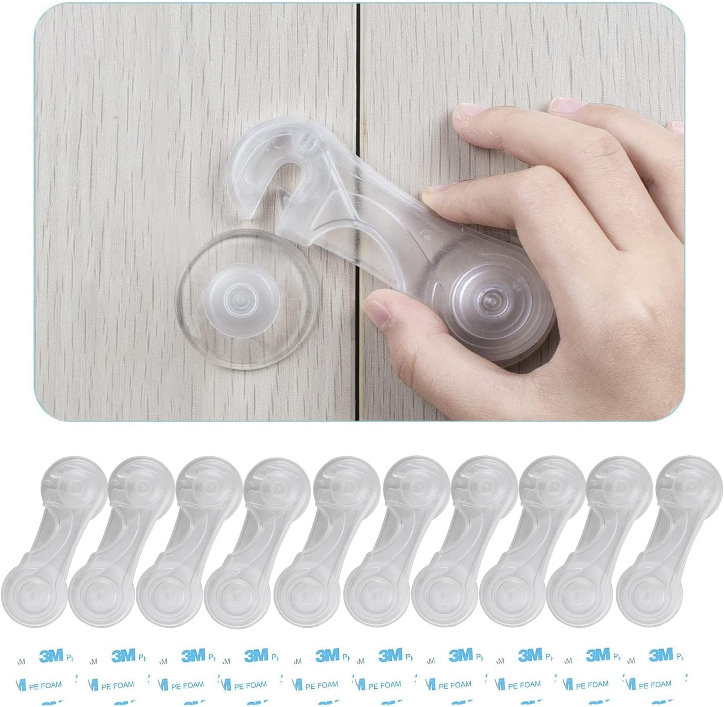 HEOATH Child Safety Locks (10 Pack) Baby Proofing Latches