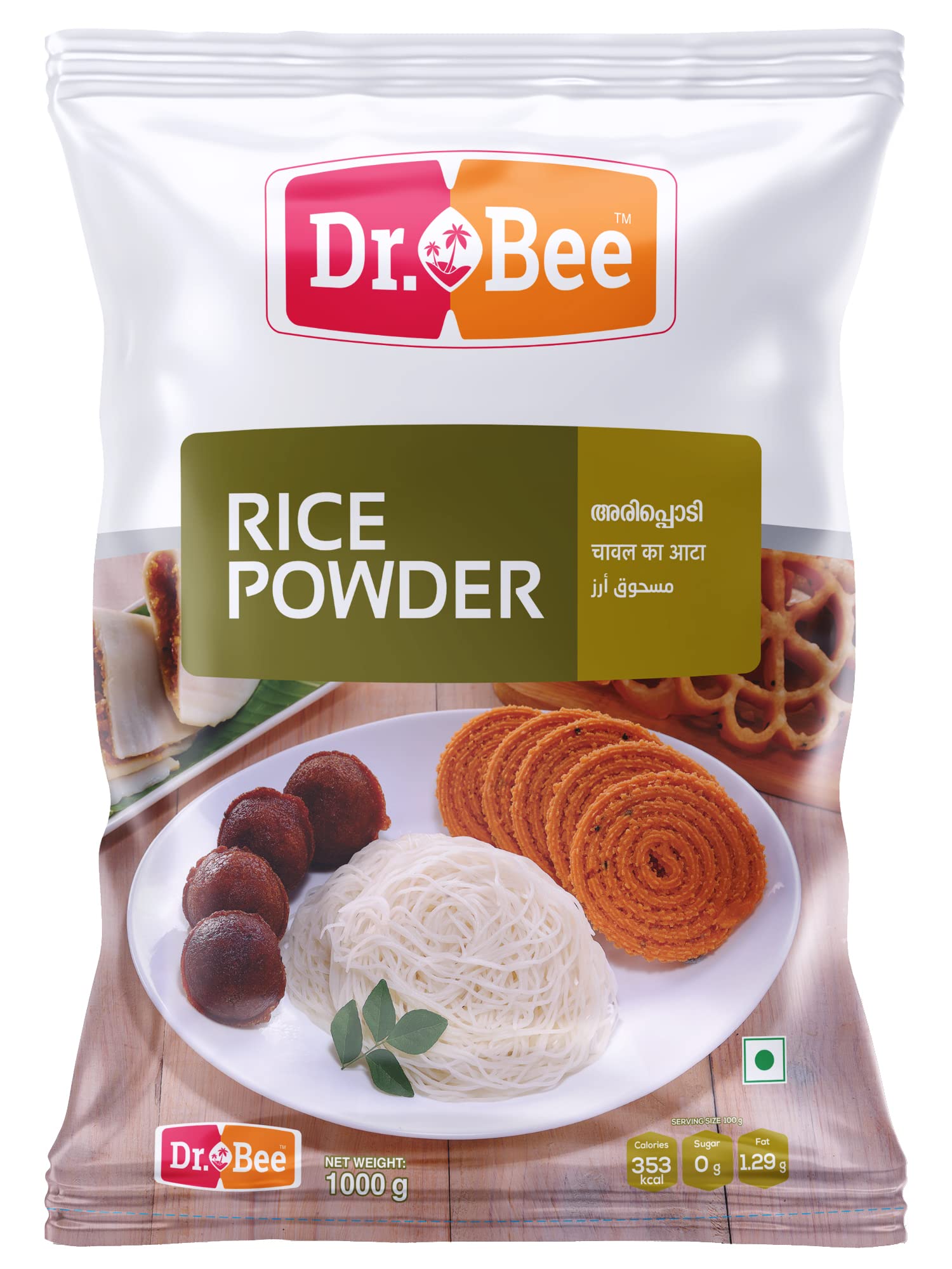 Dr.Bee Rice Powder | 1000 Grams | അരിപൊടി | चावल का आटा (B0B676MD81) Amazon Price History, Amazon Price Tracker